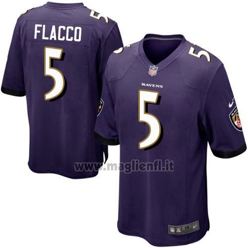 Maglia NFL Game Baltimore Ravens Flacco Viola
